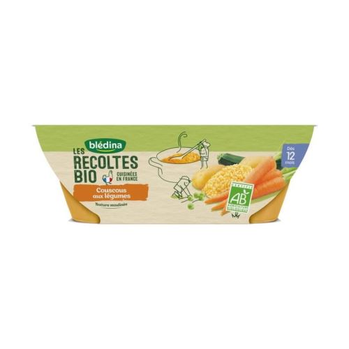 BLEDINA - Les récoltes BIO Couscous 2x200g