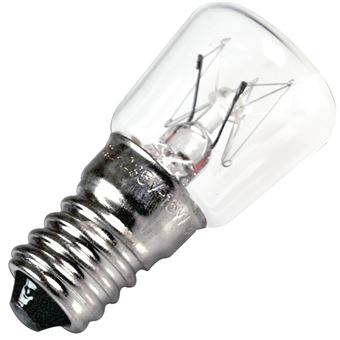 Ampoule 300°C - 15W - E14 Four micro-ondes 71S7913 CANDY, BRANDT, ROSIERES, SAUTER, AEG, ARTHUR MARTIN ELECTROLUX, DE DIETRICH, HOOVER, SANGIORGIO, FAGOR, ELECTROLUX, FAURE, SCHOLTES, WHIRLPOOL - 90723 - 1