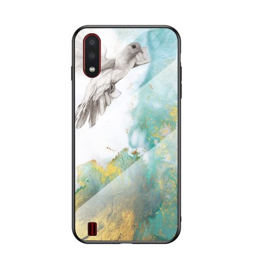 Coque en TPU marbre pigeon volant pour votre Samsung Galaxy A01