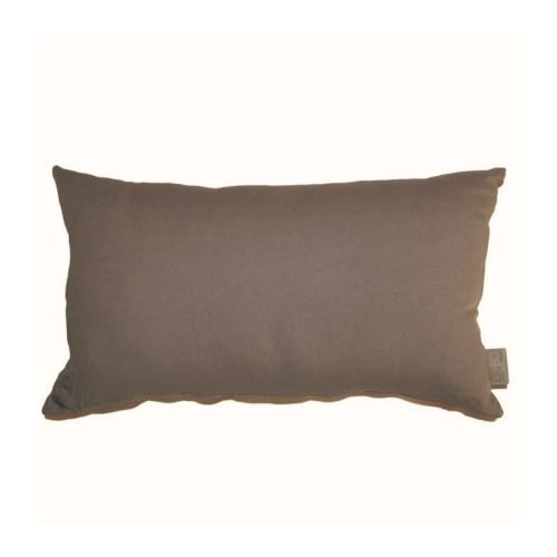 O'CBO Coussin déhoussable - 100% lin - 30 x 50 cm - Marron tourterelle