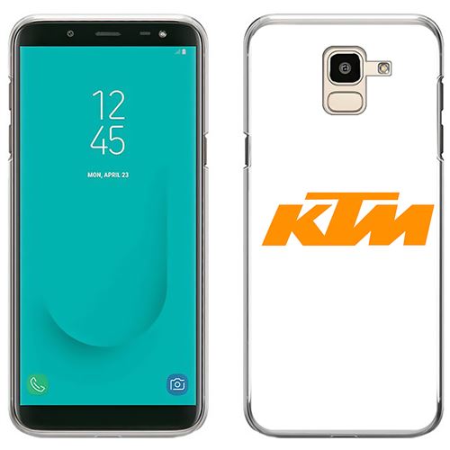 Coque pour Samsung Galaxy J6 -  Ktm Logo Fond Blanc