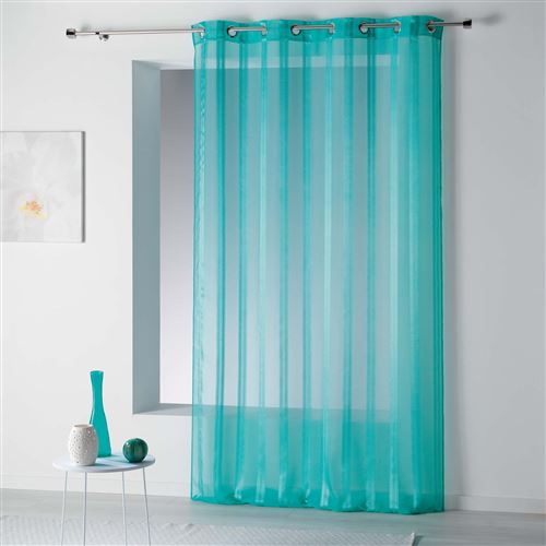 Panneau a oeillets 140 x 260 cm voile rayures jacquard bandas Ocean