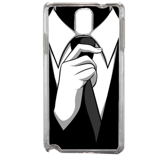 Coque Cravate Compatible Samsung Galaxy Note3 Transparent