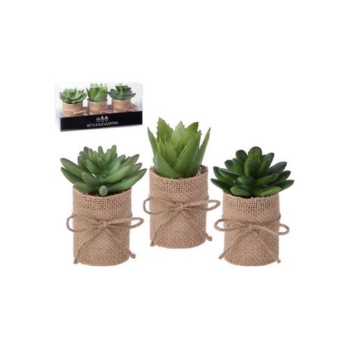 Plante décorative 119626 Vert (3 Pcs)
