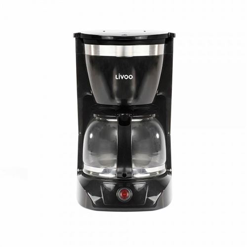 Non Communiqué Cafetière Électrique Livoo Dod163w - Grande Capacité De 1,25 L Qui Permet De Remplir Jusqu'à 12 Tasses De Café - Puissance 800 W