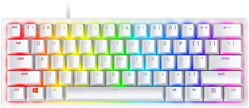 Razer Huntsman Mini - Clavier - rétro-éclairé - USB - US - commutateur : Razer Clicky Optical Purple - mercure