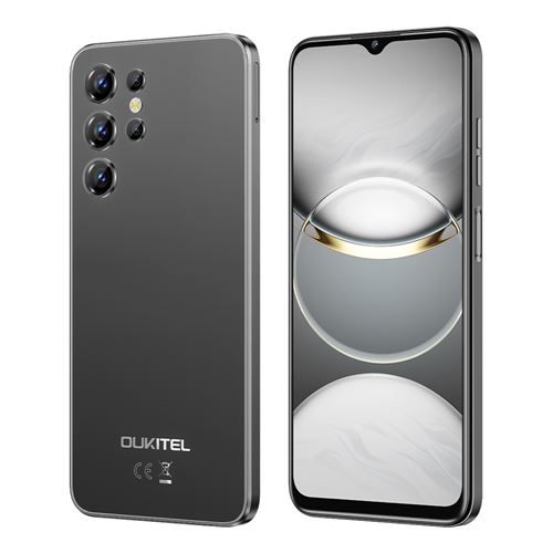 Oukitel C1 Téléphone Portable 6.52, 5150mAh, 16(4+12)Go+128Go, 13MP+5MP,Empreinte digitale/Dual SIM 4G smartphone-199g-noir