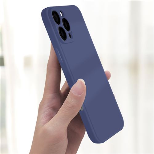 Coque Silicone Avizar Pour IPhone 16 Pro Max - Finition Mate Soft Touch - Noire - Réf. BACK-MAT-BK-16X