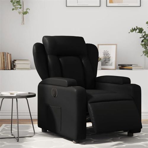 Non Communiqué Noir Vidaxl Fauteuil Électrique Réglable Similicuir