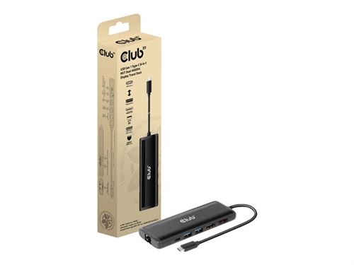 Club 3D - Station d'accueil - USB-C 3.2 Gen 1 - HDMI DP - GigE