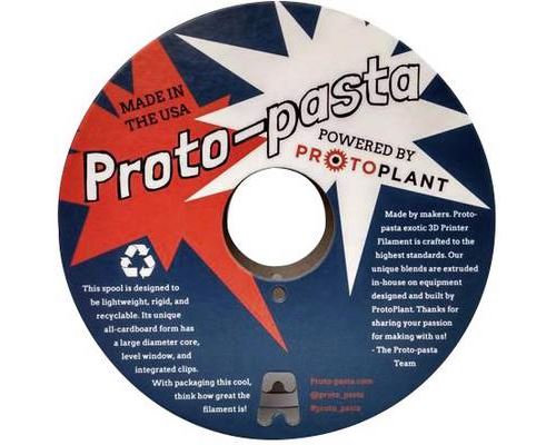 Proto-Pasta FEP11705 Filament PLA magnétique 1.75 mm 500 g gris