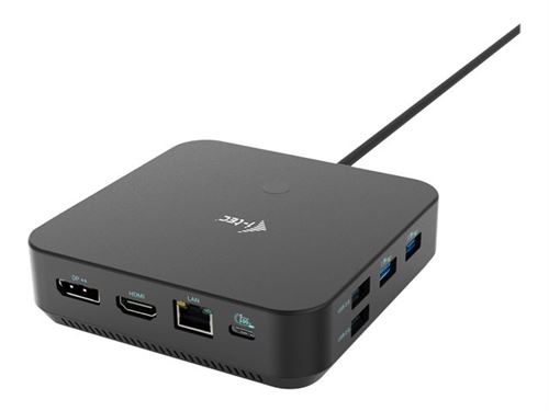 i-Tec - Station d'accueil - USB-C / USB4 / Thunderbolt 3 / Thunderbolt 4 - HDMI 2 x DP++ - GigE - 100 Watt - Europe