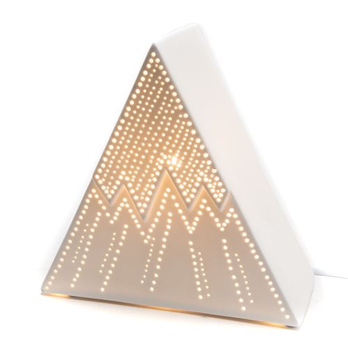 Non Communiqué Blanc Lampe Montagne - Amadeus - Porcelaine