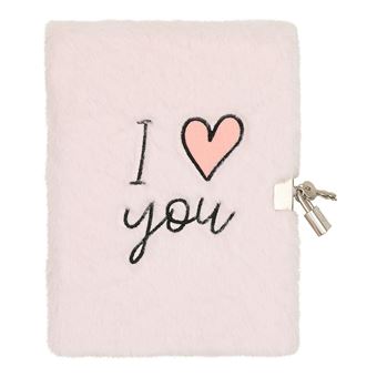 Journal Intime Peluche I Love You - Draeger Paris