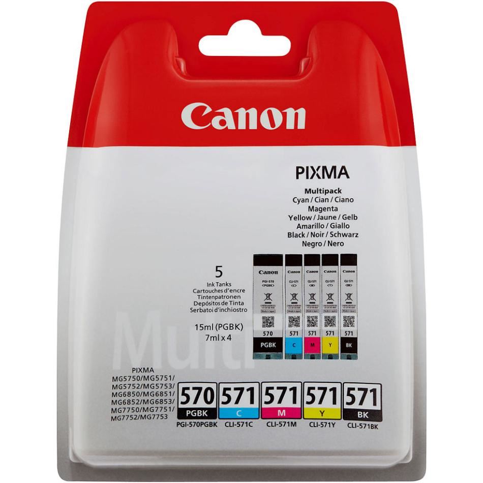 Lot De 15 Cartouches D'Encre Compatibles Pgi-570 Xl Cli-571 Xl Canon