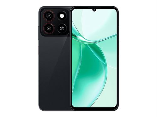 ZTE Blade A35 - 4G smartphone - double SIM - RAM 2 Go / Mémoire interne 64 Go - microSD slot - 6.75 - 1600 x 720 pixels (90 Hz) - 2x caméras arrière 8 MP - front camera 5 MP - Noir étoilé