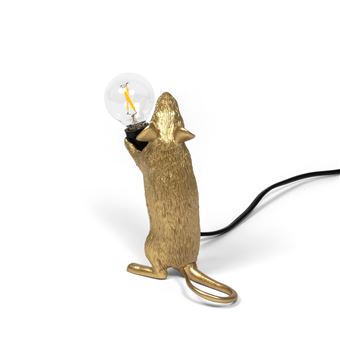 Lampe De Table Souris Seletti – Résine Blanche – Design Moderne – Occasion