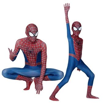 10€02 sur Vêtements Spiderman Enfants bleu S( 95-110cm) - Déguisement enfant  - Achat & prix