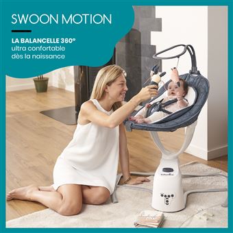 Babymoov Swoon Motion Balancelle Bébé Electrique 360° - Blue Petal -  Transat et balancelle bébé - Achat & prix