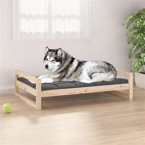 Meilleurs prix pour vidaXL Lit pour chien 105,5x75,5x28 cm bois de pin solide