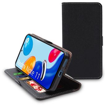 HualuBro Étui portefeuille rétro en cuir synthétique résistant aux chocs avec support pour cartes pour Xiaomi Redmi Note 11S - Rouge HualuBro Étui portefeuille rétro en cuir synthétique résistant aux chocs avec support pour cartes pour Xiaomi Redmi Note 11S - Rouge