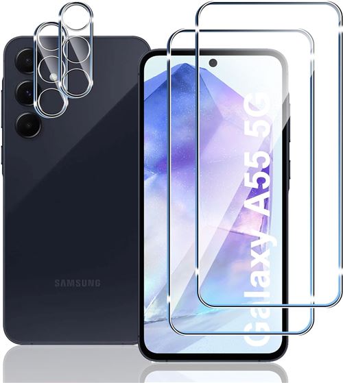 Verres Trempes et Protections Camera Arriere Transparent X2 Pour Samsung Galaxy A55 Little Boutik©