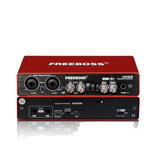 Interface audio externe, 24 bits 192 kHz, fonction de boucle, surveillance directe