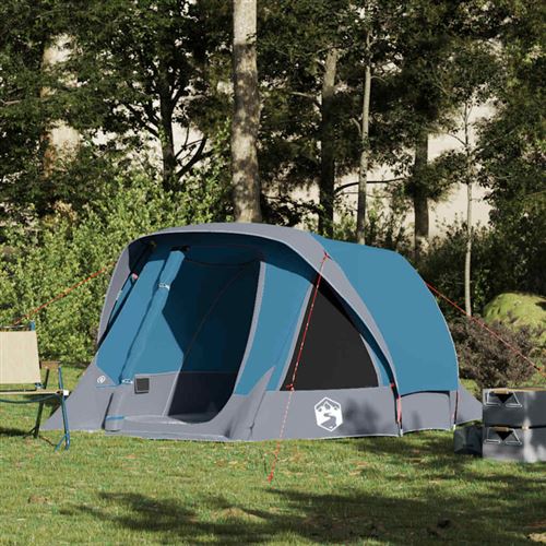 vidaXL Tente de camping de cabine 4 personnes bleu imperméable4100665