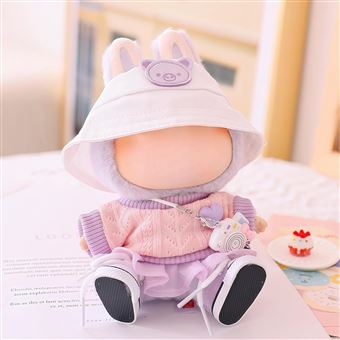 Ensemble Vêtements Pour Poupée 17 Cm - 3 Pièces (pull, Bonnet, Sac) - Polyester Doux - Accessoire Déguisement Enfant - 5