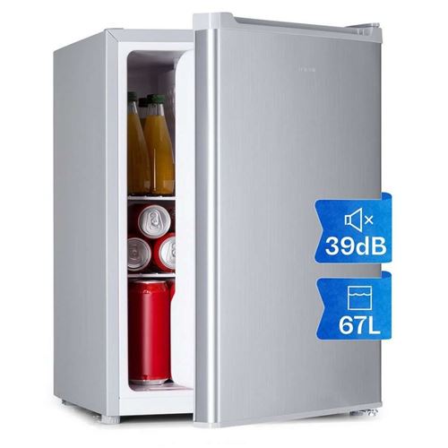 KLARSTEIN Refrigerateur une porte inox statique