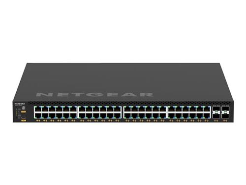 NETGEAR M4350-48G4XF - Commutateur - C3 - Géré - 48 x 10/100/1000 (PoE+) + 4 x 10 Gigabit SFP+ - flux d'air de l'avant vers l'arrière - Montable sur rack - PoE+ (1440 W)