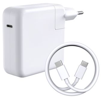 Chargeur et câble d'alimentation PC New pow 65W USB C Chargeur Adaptateur  Secteur Type C pour MacBook Pro 2016, MacBook Pro 2017, MacBook Pro 2018,  MacBook Pro 2019, MacBook Pro 2020 (13/15