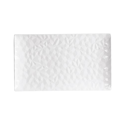 Non Communiqué Blanc Plat Rectangulaire Oasis 31X18 Cm - Table Passion - Porcelaine