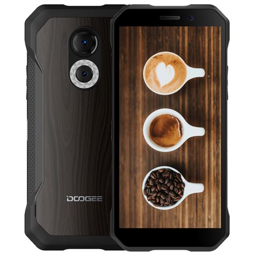 Smartphones DOOGEE S61 Pro 6 pouces 6+128G 5180mAh caméra 20mp Android 12 Noir