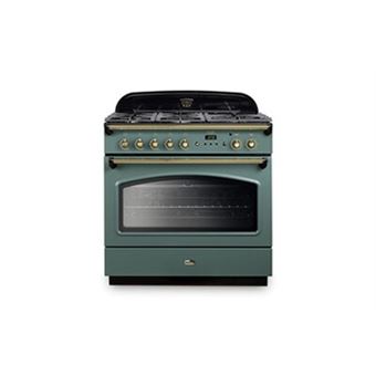 PIANO DE CUISSON CLASSIC FX TAB GAZ 90 CM VERT MINERAL MAT LAITON