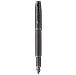 Stylo plume Parker IM Monochrome, Gris acier, plume moyenne, encre bleue, Coffret cadeau