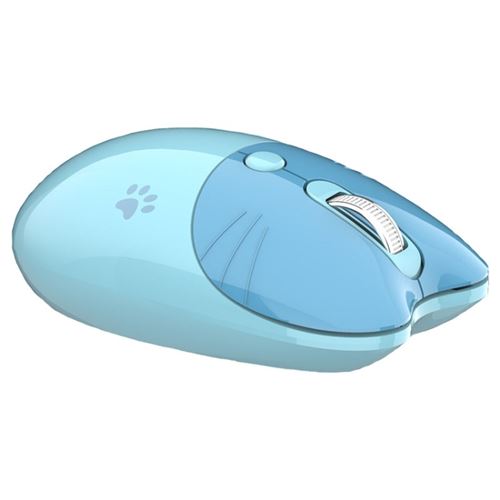 GENERIQUE - Souris sans fil - Bluetooth 5.0 - 1200 DPI - Bleu - Image 2