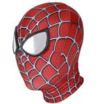Masque de Déguisement de Super-Héros Cosplay Spiderman Rouge