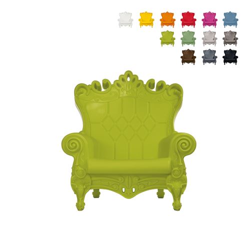 Fauteuil Enfants Design Moderne Plastique Little Queen Of Love Slide Couleur: Anis vert