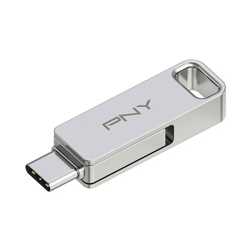 Pny Argent Clé Otg Usb 3.2 64Gb Usb C & Usb A Métal - Neuf - Image 4