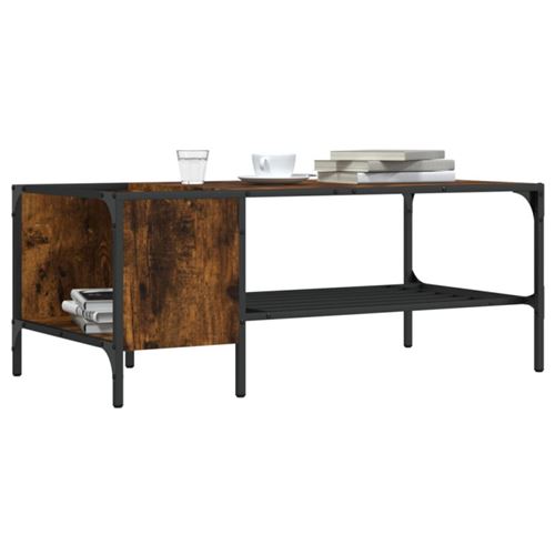 VIDAXL - Table basse - Chêne - 100x51x40 cm - Image 3