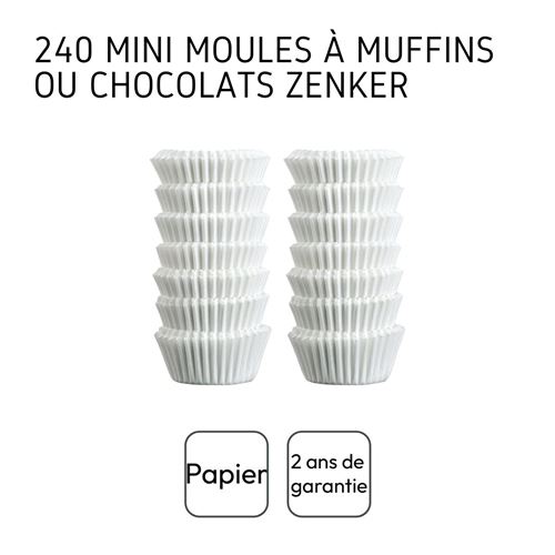 1€ sur 60 caissettes moule à muffin papier kraft 7cm - KP5688 - Plat / moule  - Achat & prix