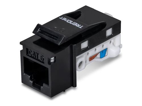 TRENDnet TC-K50C6BK - Prise modulaire - CAT 6 - noir - Conformité TAA (pack de 50)