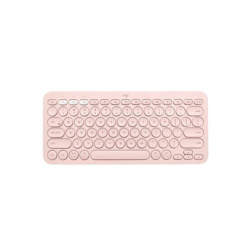 Logitech Clavier Bluetooth multi-appareils K380 - Clavier - sans fil - Bluetooth 3.0 - QWERTY - Italien - rose