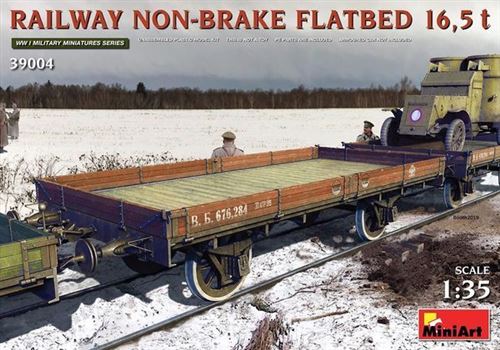 Railway Non-brake Flatbed 16,5 T - 1:35e - Miniart