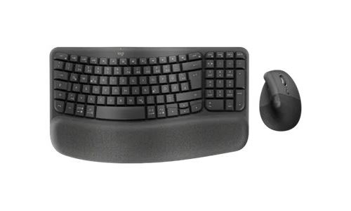 Logitech Wave Keys et Lift Combo Clavier et Souris Ergonomiques Sans Fil QWERTZ Allemand Graphite - Image 3
