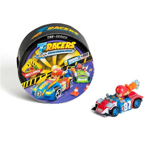 Ensemble avec figurine Turbo Roue T-Racers Pilote De Course Voiture