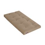Matelas Futon Coton + Fibres Taupe 90 x 190 cm