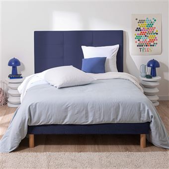 MERINOS Tête de lit Cozy chine bleu nuit 140cm (150cm finie)
