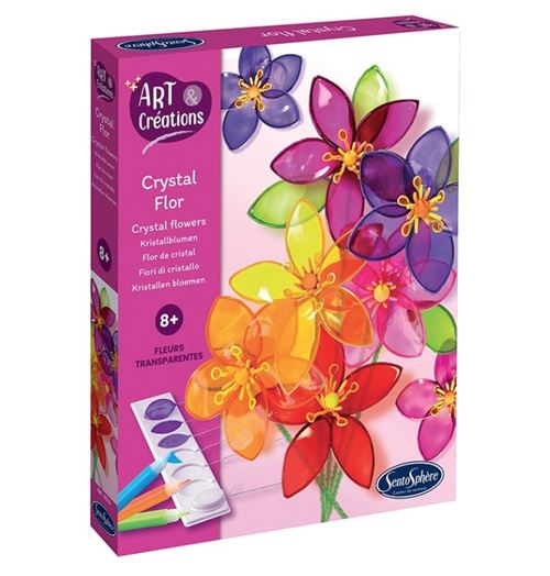 Non Communiqué Multicolore Crystal Flor - Art Et Creations - Fleurs Transparentes